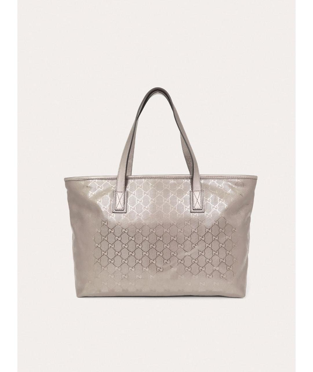 GUCCI Серебряная сумка тоут, фото 3