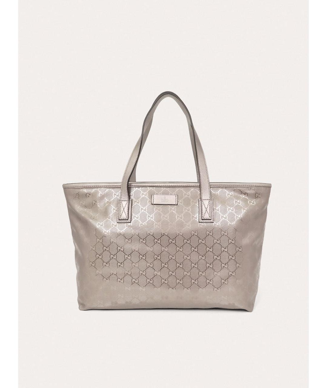 GUCCI Серебряная сумка тоут, фото 9