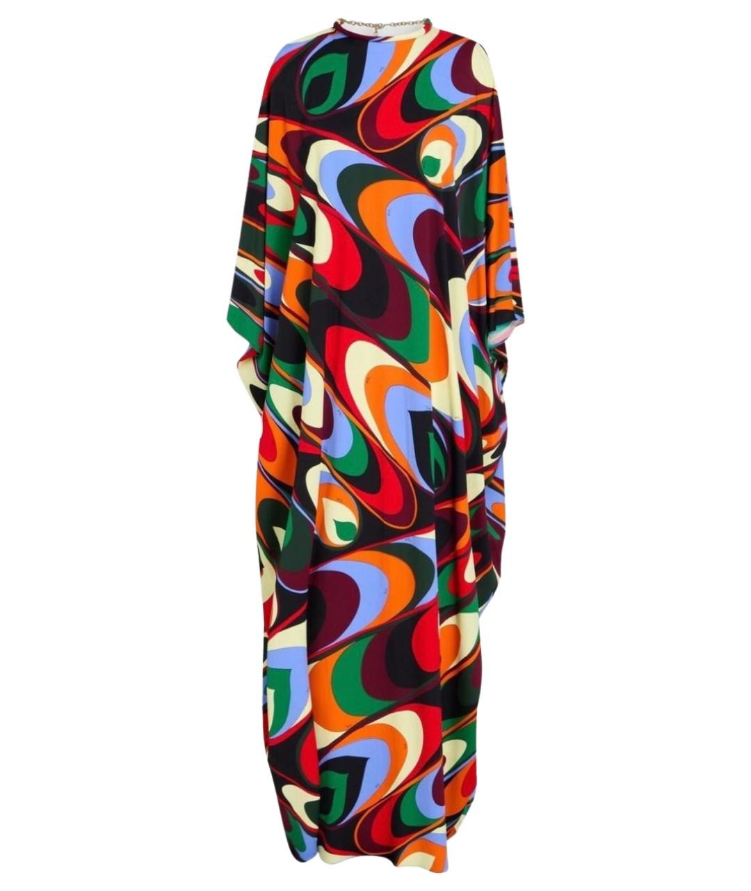 EMILIO PUCCI Мульти вискозное коктейльное платье, фото 1