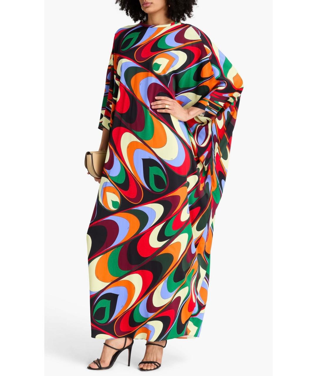 EMILIO PUCCI Мульти вискозное коктейльное платье, фото 2