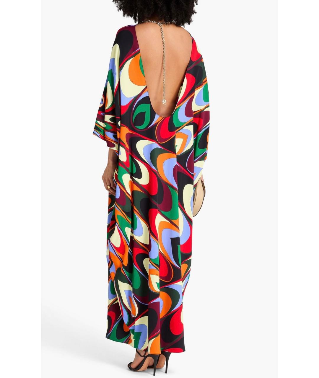 EMILIO PUCCI Мульти вискозное коктейльное платье, фото 3