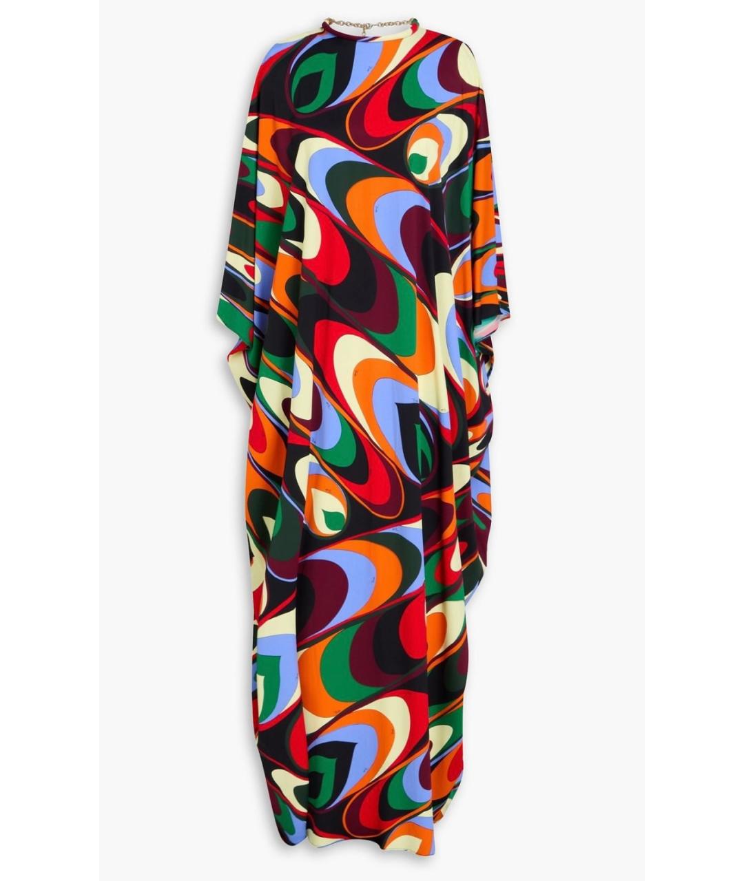 EMILIO PUCCI Мульти вискозное коктейльное платье, фото 6