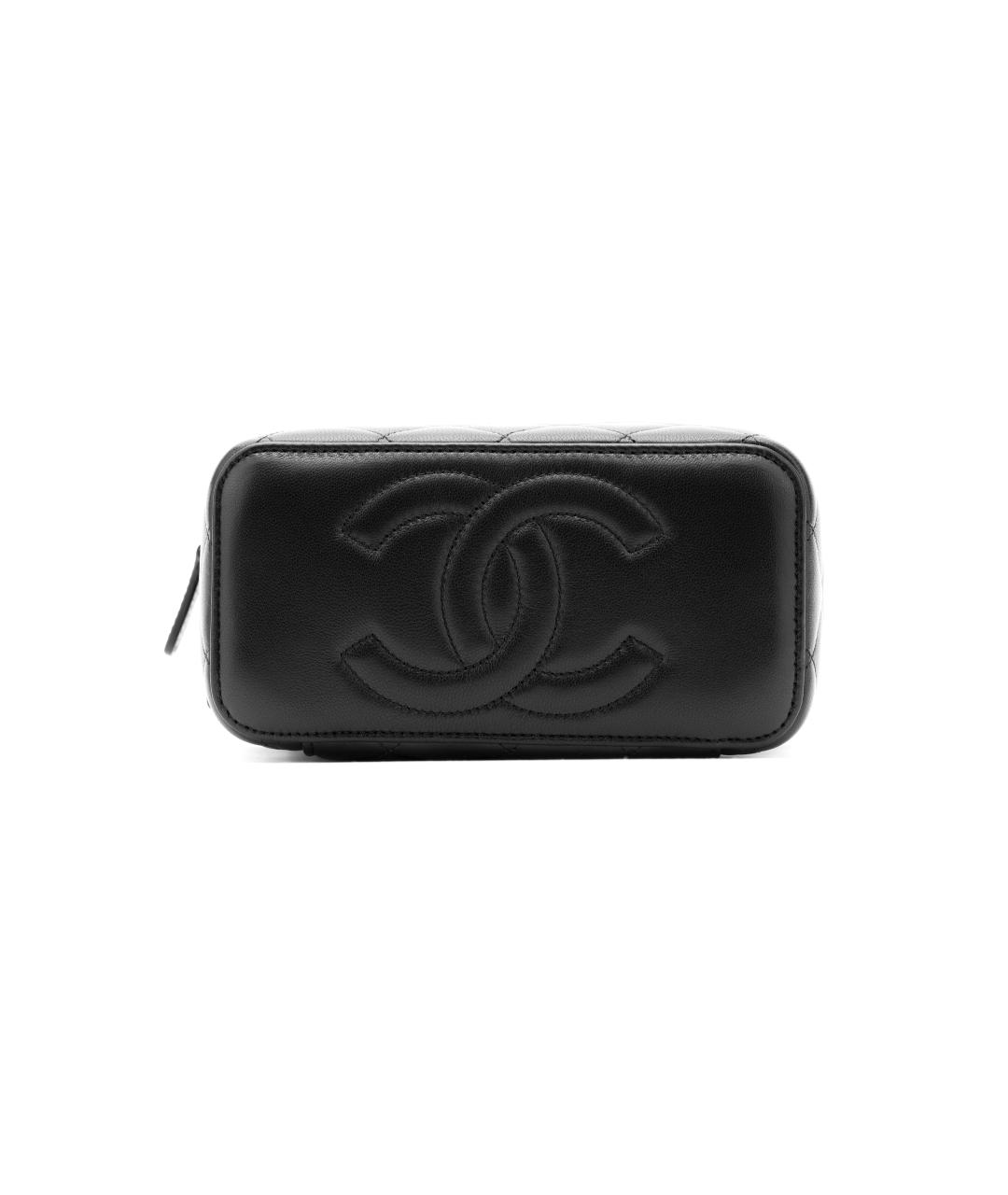 CHANEL Черная кожаная сумка через плечо, фото 4