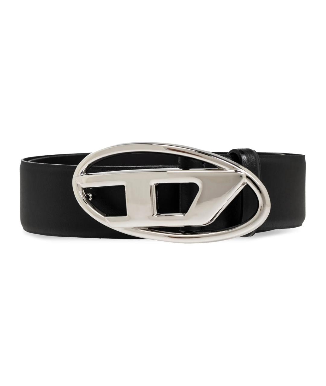 DIESEL Черный кожаный ремень, фото 1