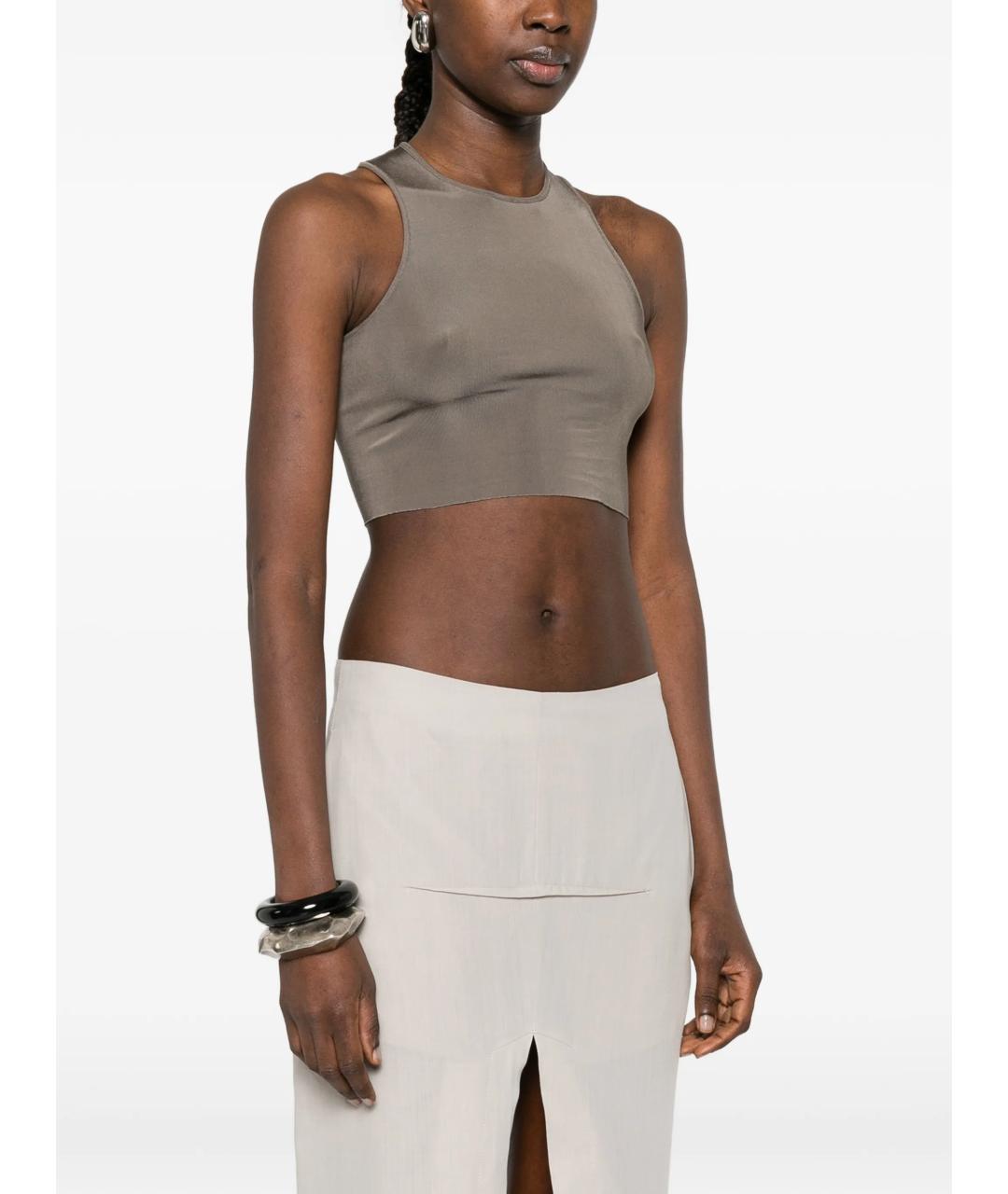 RICK OWENS Серая майка, фото 3