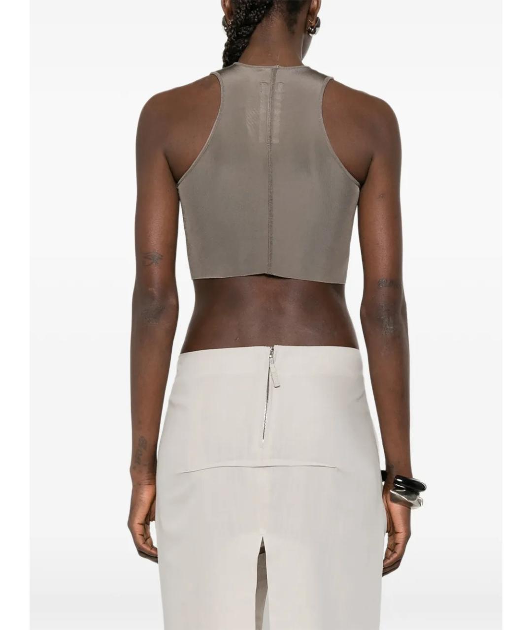 RICK OWENS Серая майка, фото 4