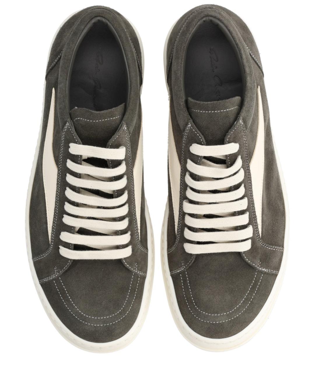 RICK OWENS Мульти кожаные низкие кроссовки / кеды, фото 5