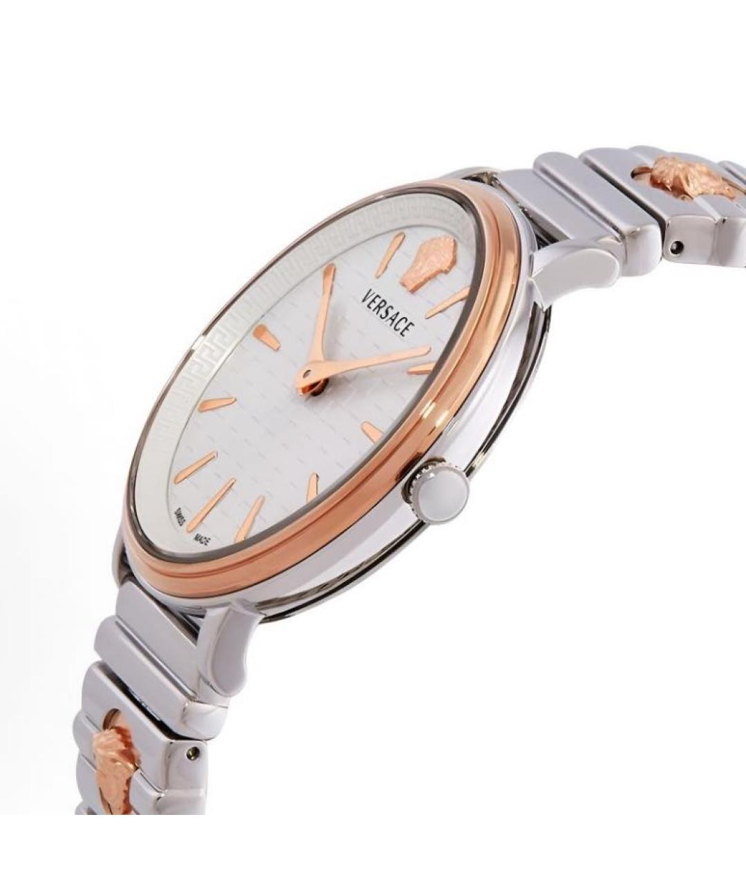 VERSACE Серебряные стальные часы, фото 5