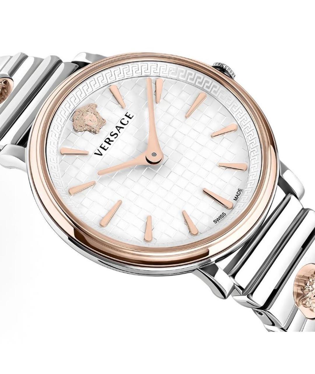 VERSACE Серебряные стальные часы, фото 3