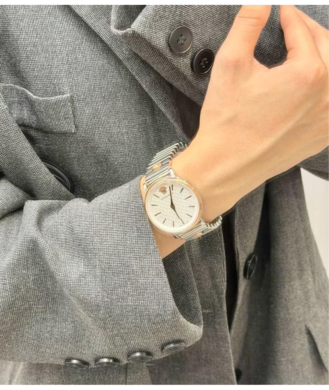 VERSACE Серебряные стальные часы, фото 7