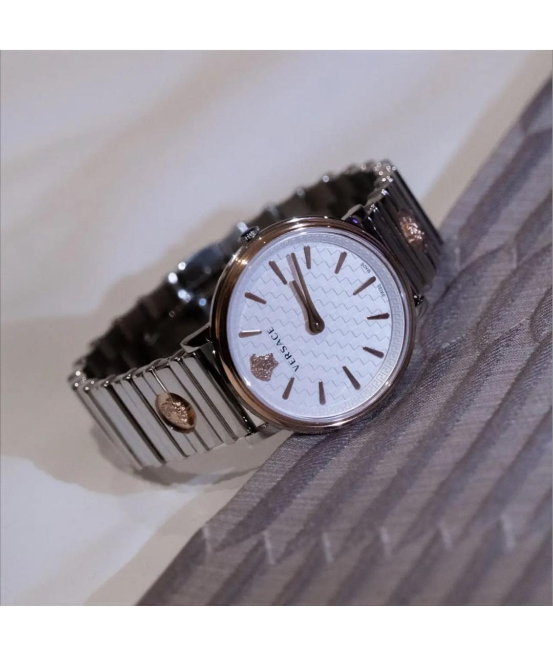 VERSACE Серебряные стальные часы, фото 8