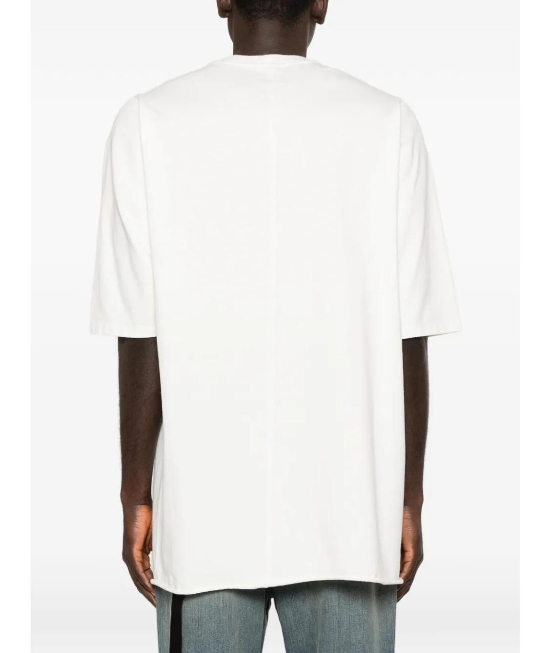 RICK OWENS DRKSHDW Белая хлопковая футболка, фото 4