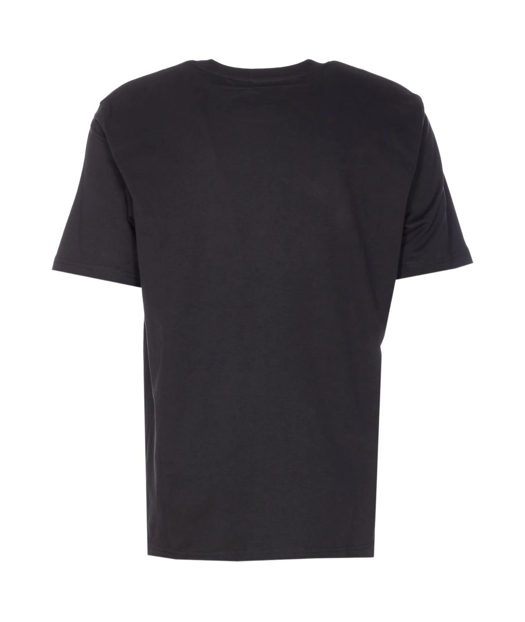 DIESEL Черная хлопковая футболка, фото 2