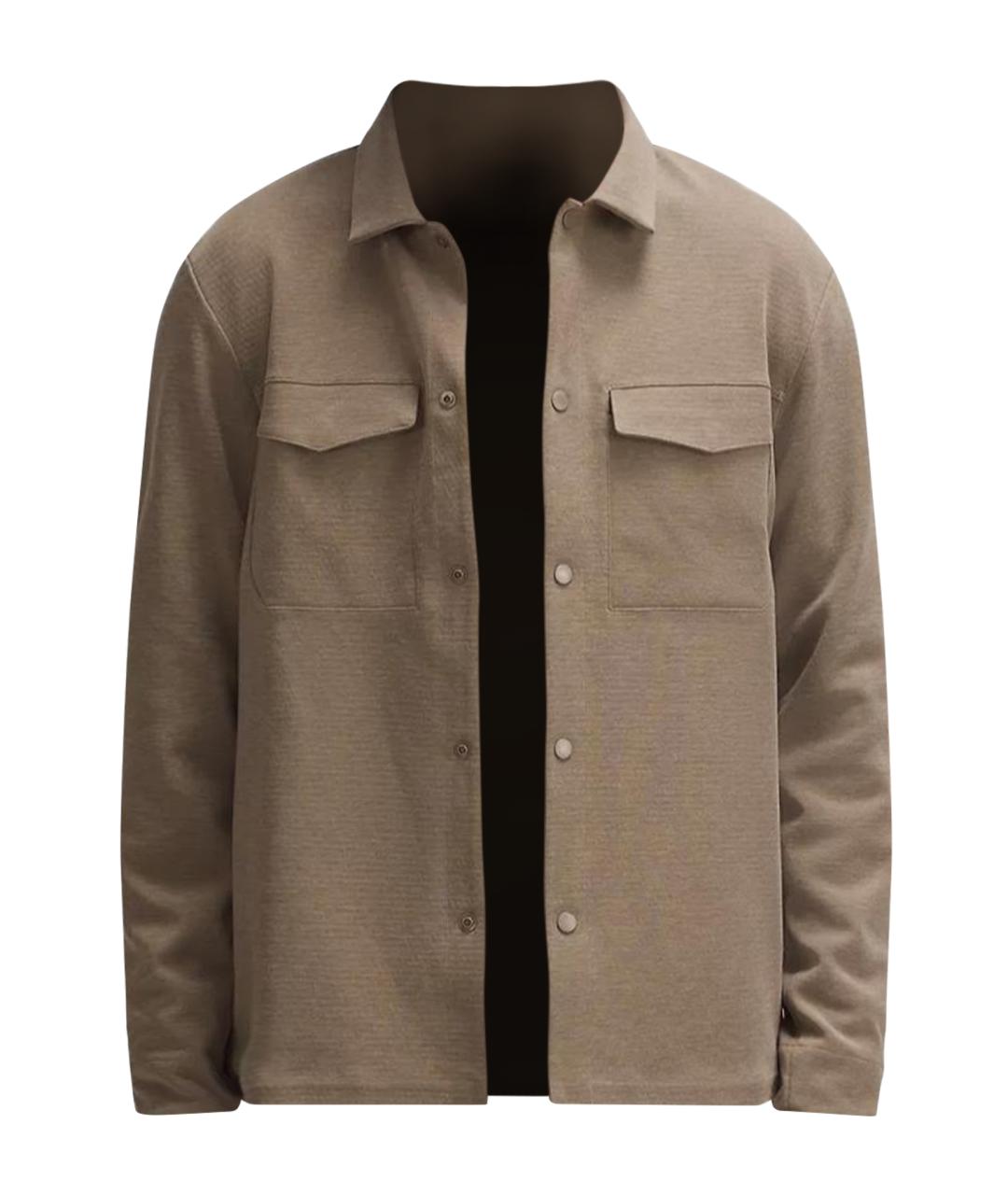 Lululemon Хаки кэжуал рубашка, фото 1