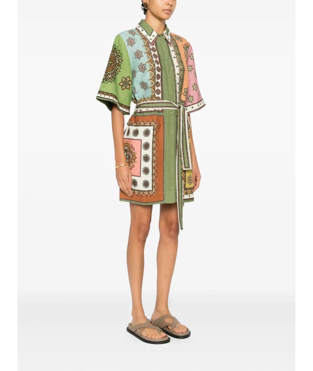 Alemais Мульти вискозное повседневное платье, фото 3