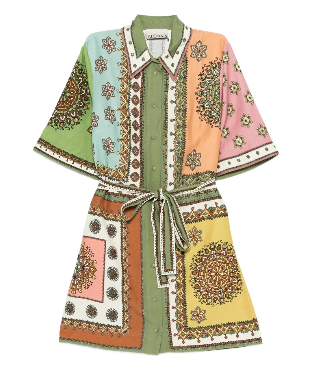 Alemais Мульти вискозное повседневное платье, фото 1