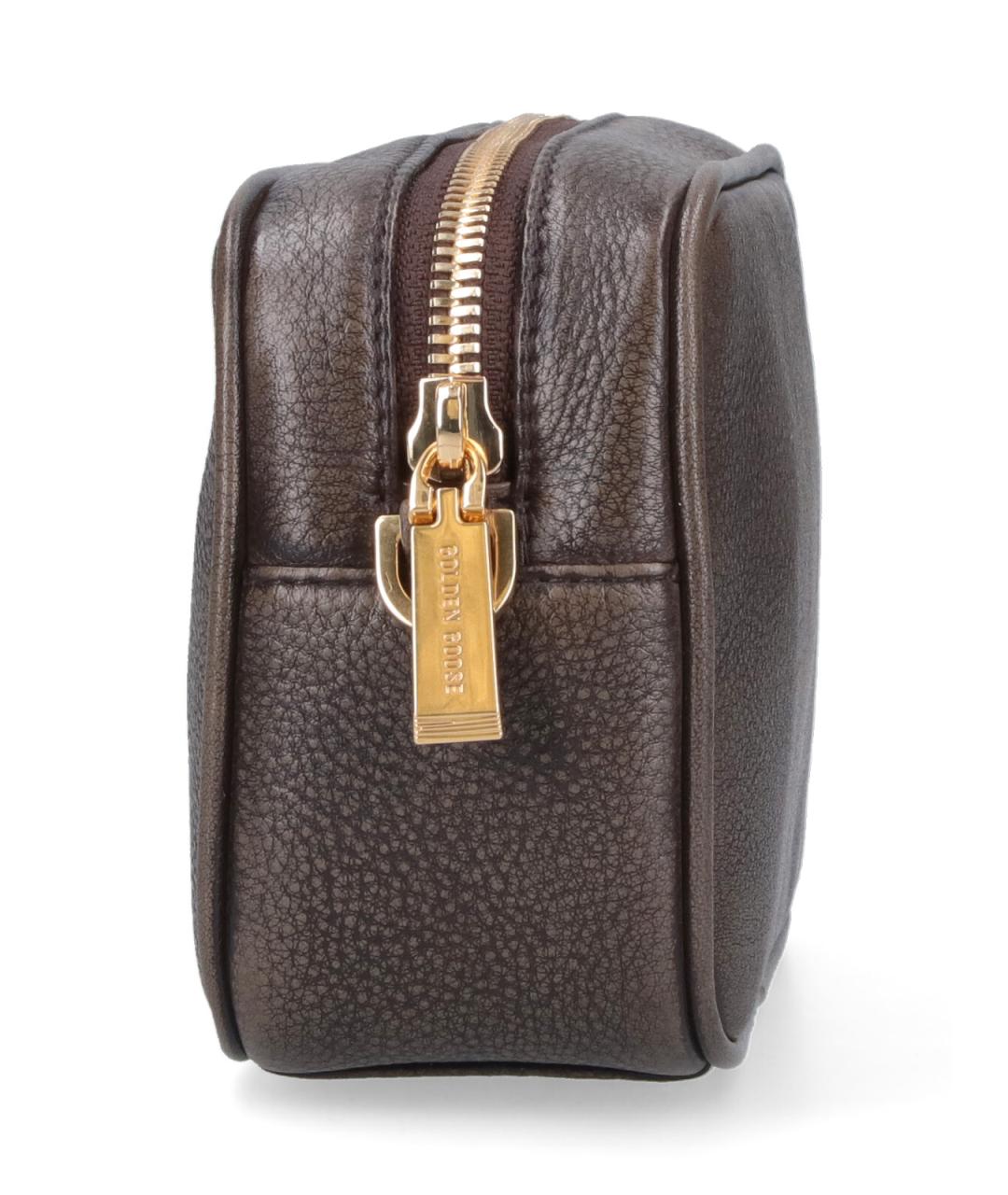 GOLDEN GOOSE DELUXE BRAND Коричневая кожаная сумка через плечо, фото 5