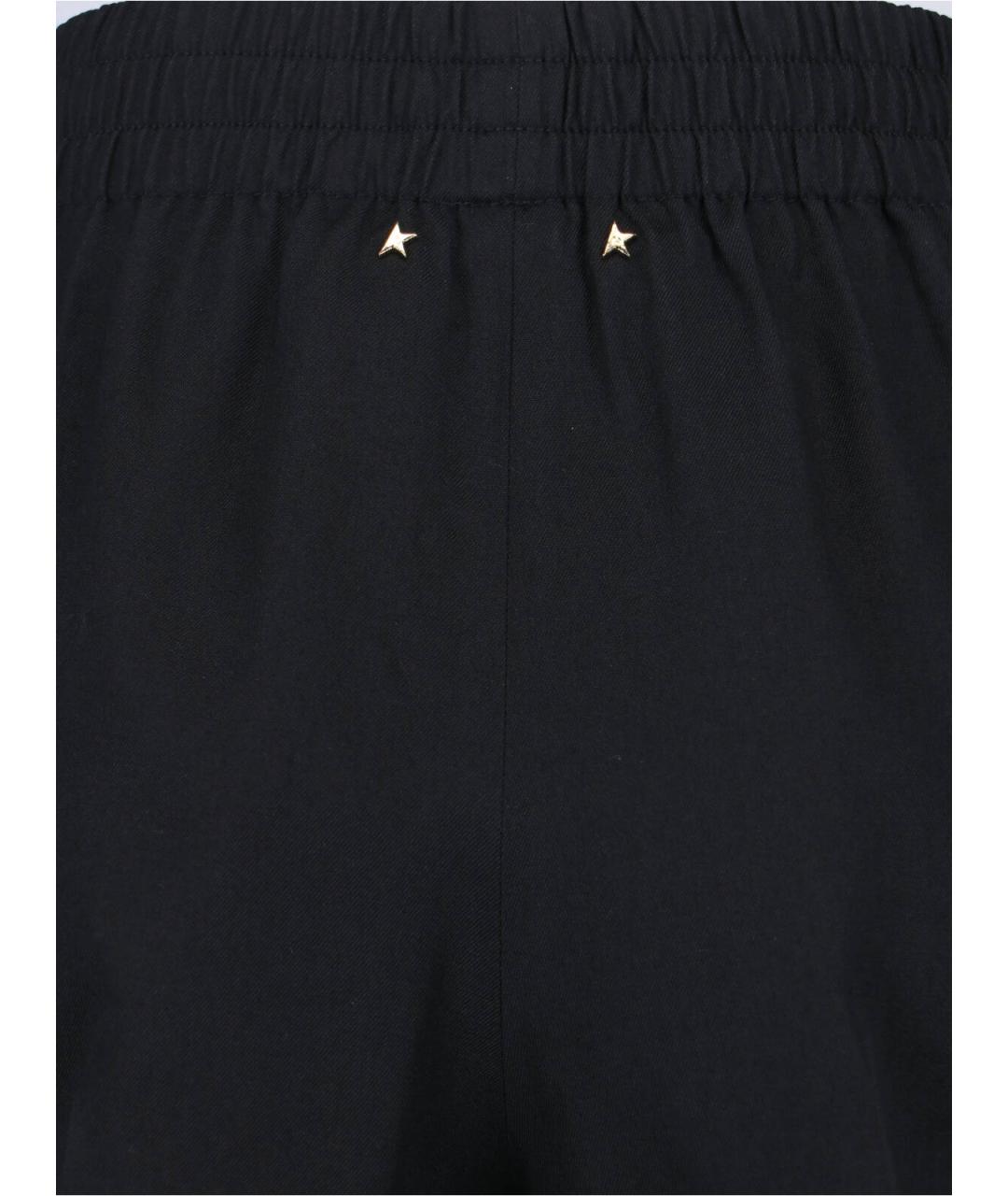 GOLDEN GOOSE DELUXE BRAND Черные шерстяные прямые брюки, фото 4