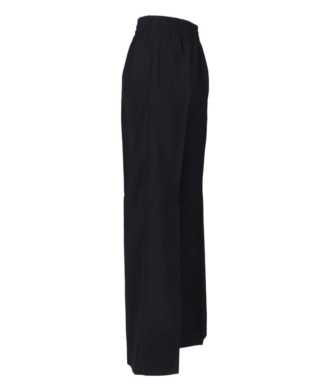 GOLDEN GOOSE DELUXE BRAND Черные шерстяные прямые брюки, фото 3