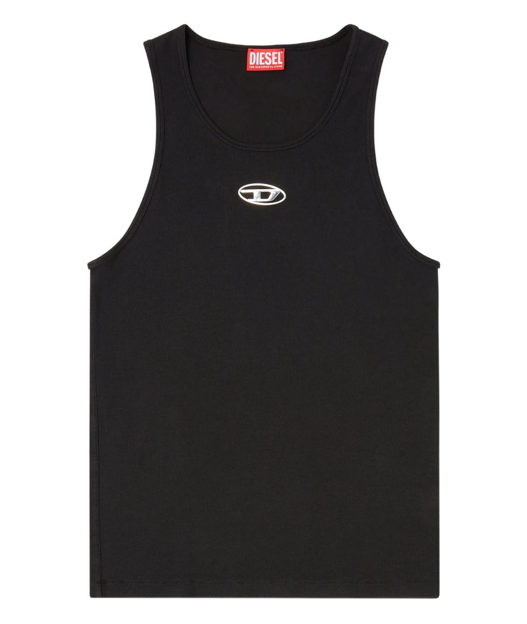 DIESEL Черная хлопковая майка, фото 1