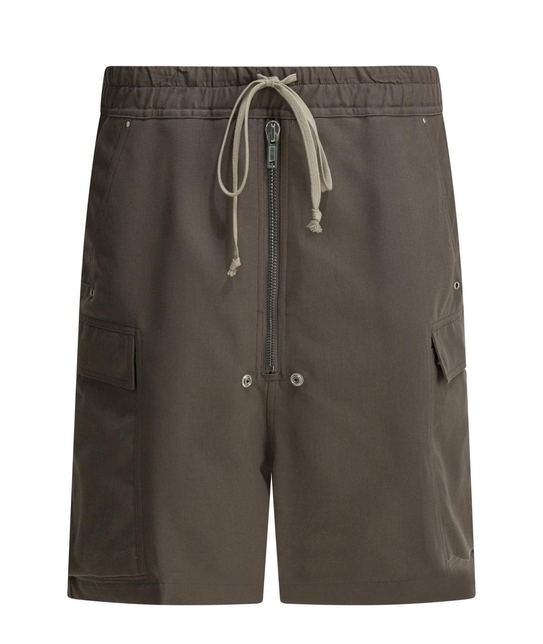 RICK OWENS Коричневые шорты, фото 1