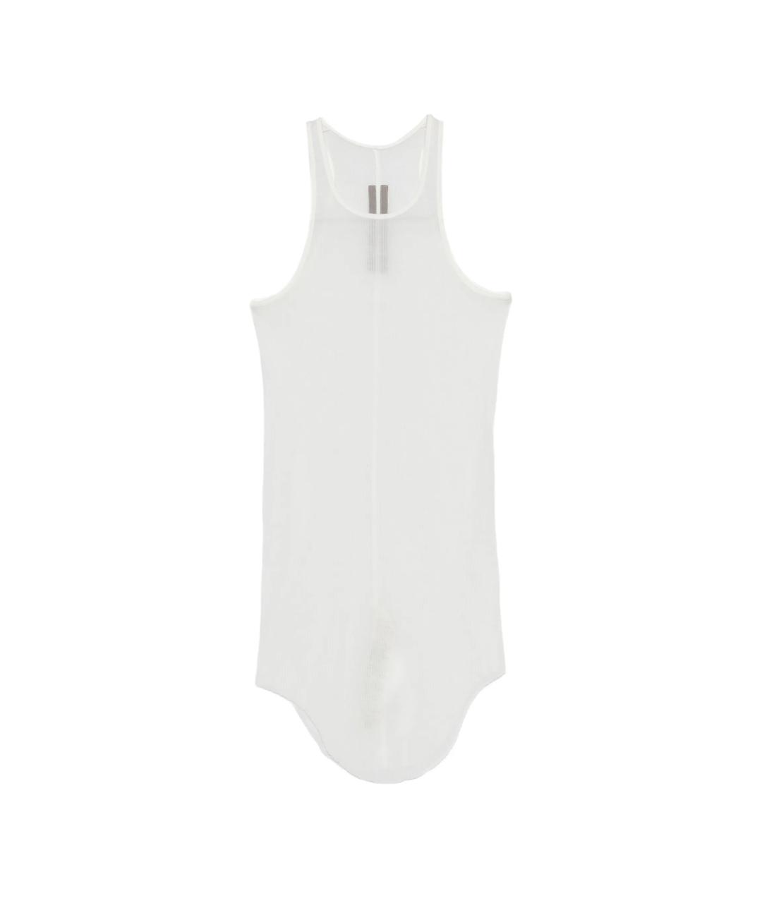 RICK OWENS Белая хлопковая майка, фото 1