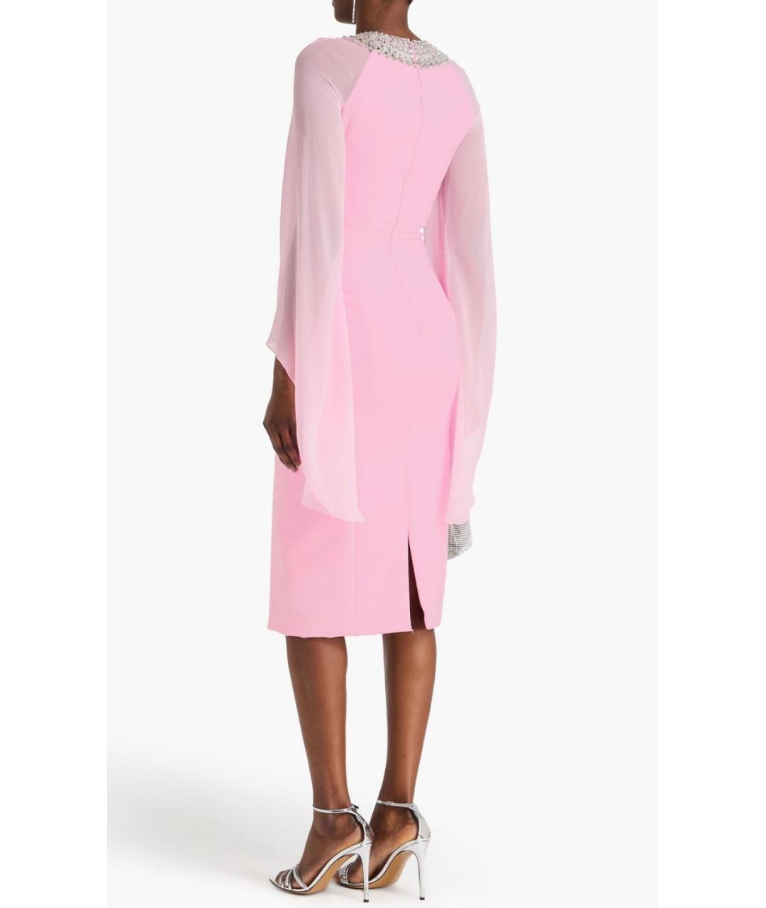 JENNY PACKHAM Розовое полиэстеровое коктейльное платье, фото 3