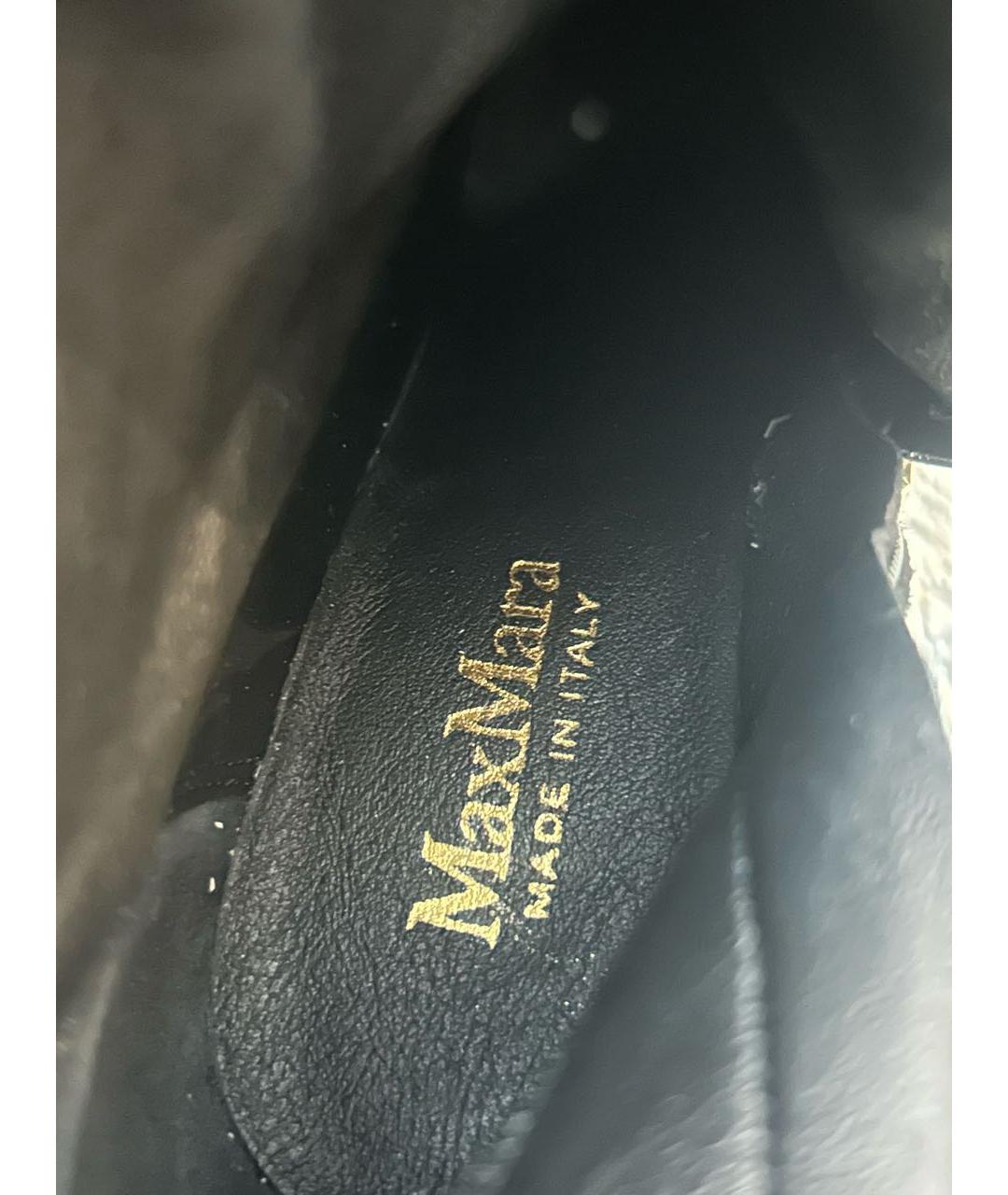 MAX MARA Черные замшевые сапоги, фото 2