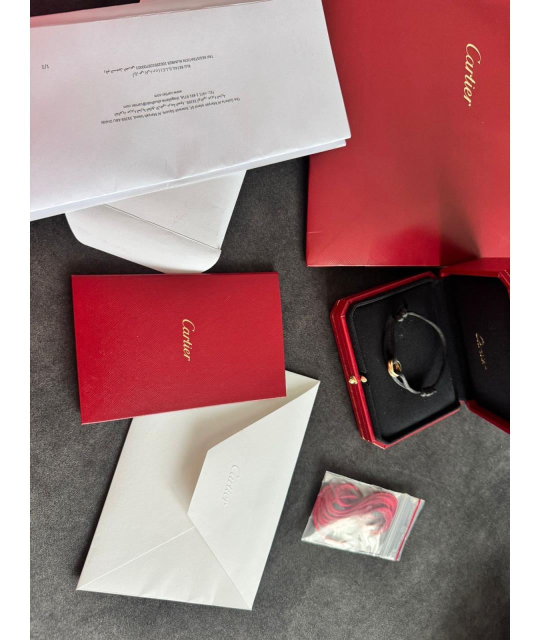 CARTIER Черный браслет из белого золота, фото 2