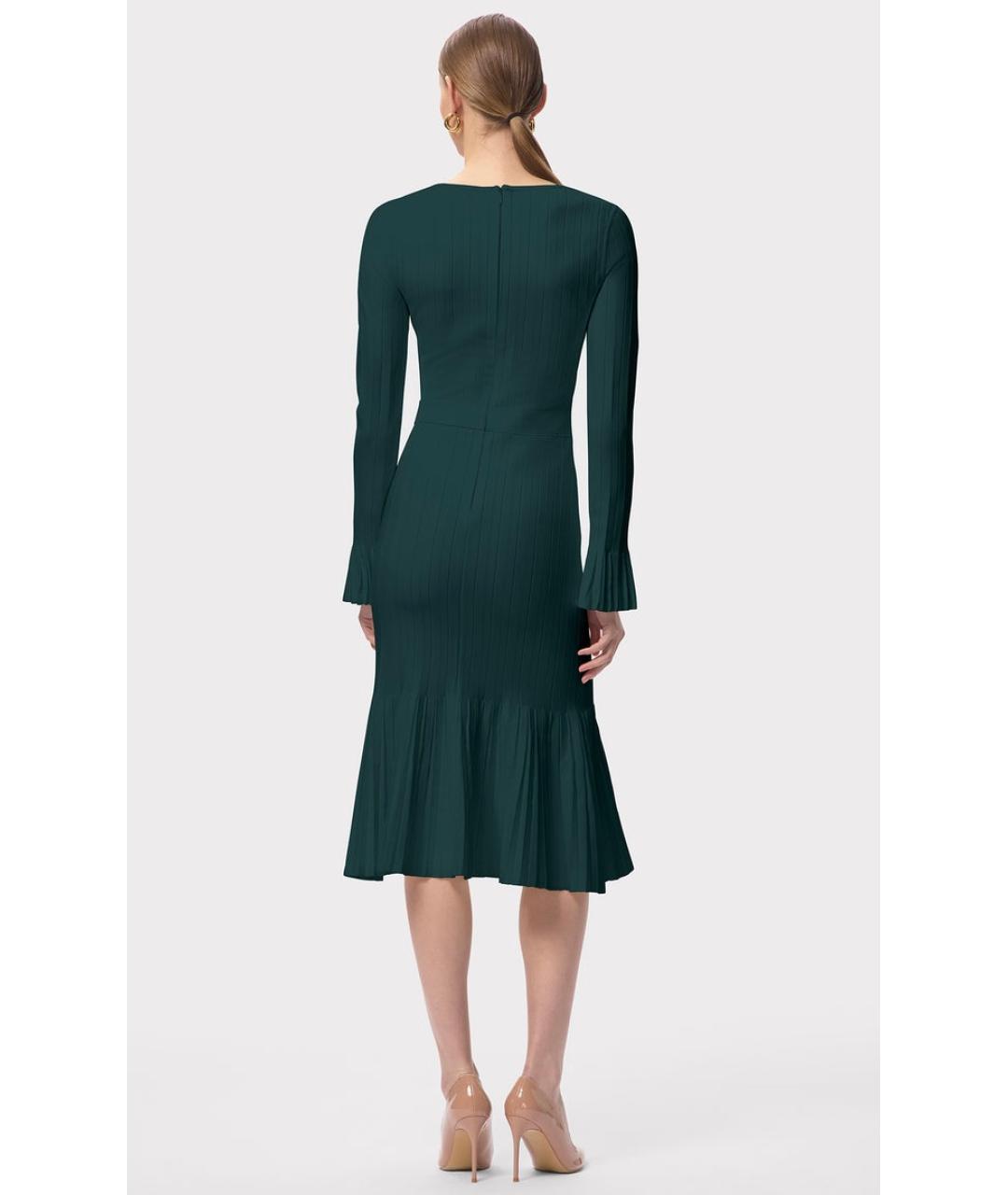 HERVE LEGER Зеленые вискозное коктейльное платье, фото 3