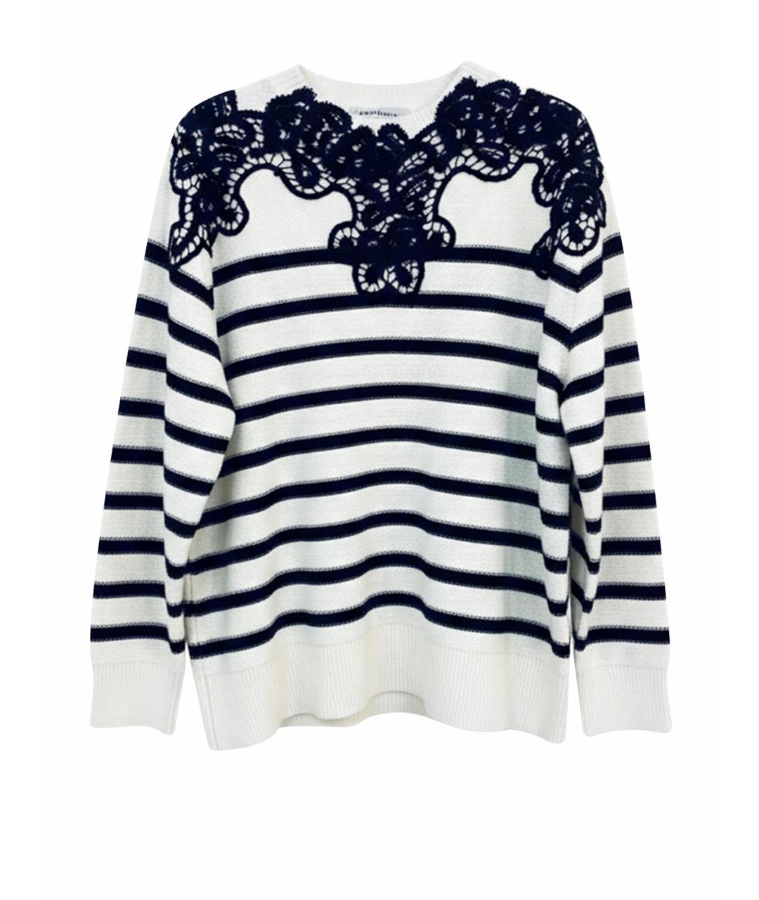 ERMANNO FIRENZE Белый шерстяной джемпер / свитер, фото 1