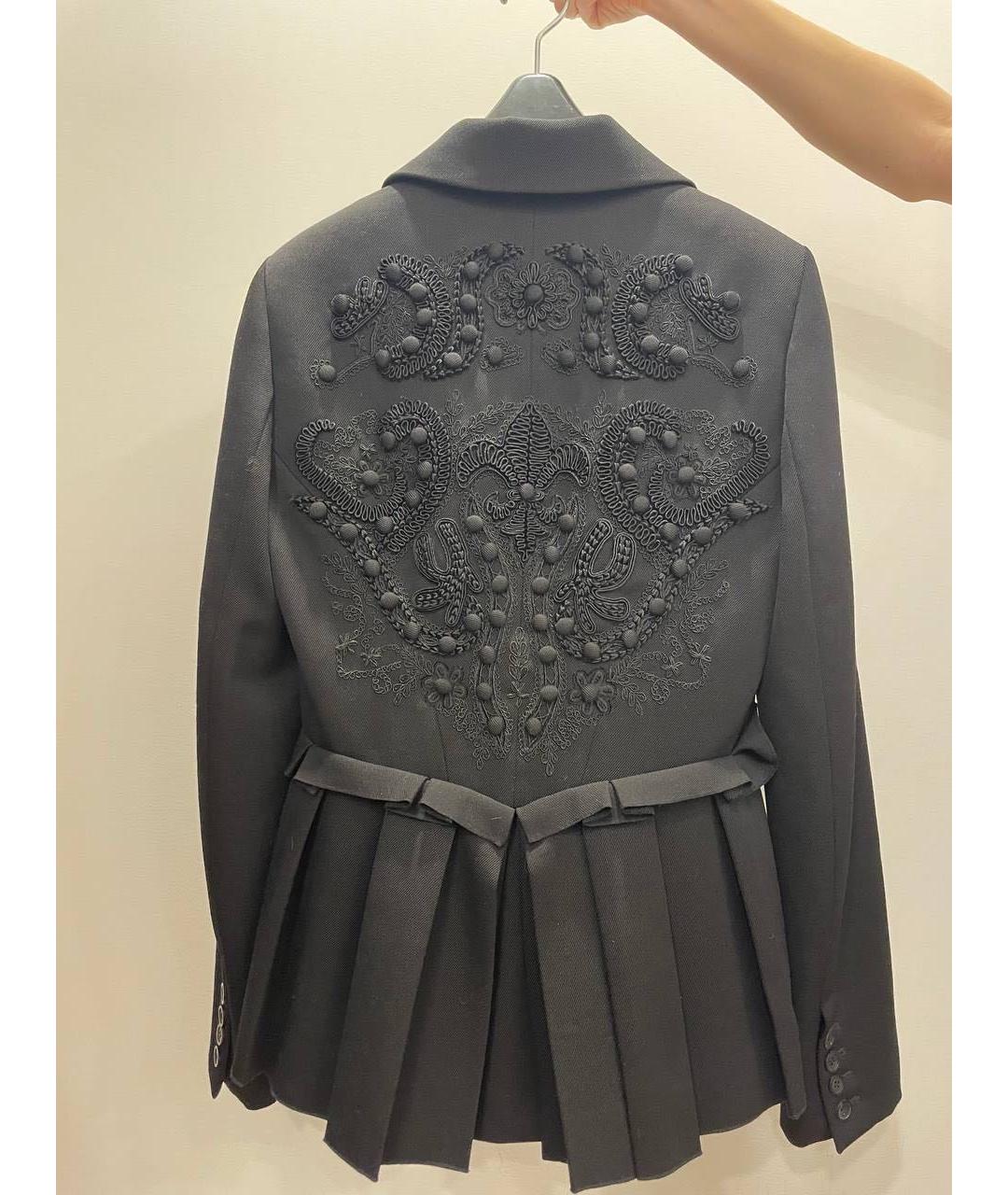 VERA WANG Черный шерстяной жакет/пиджак, фото 2