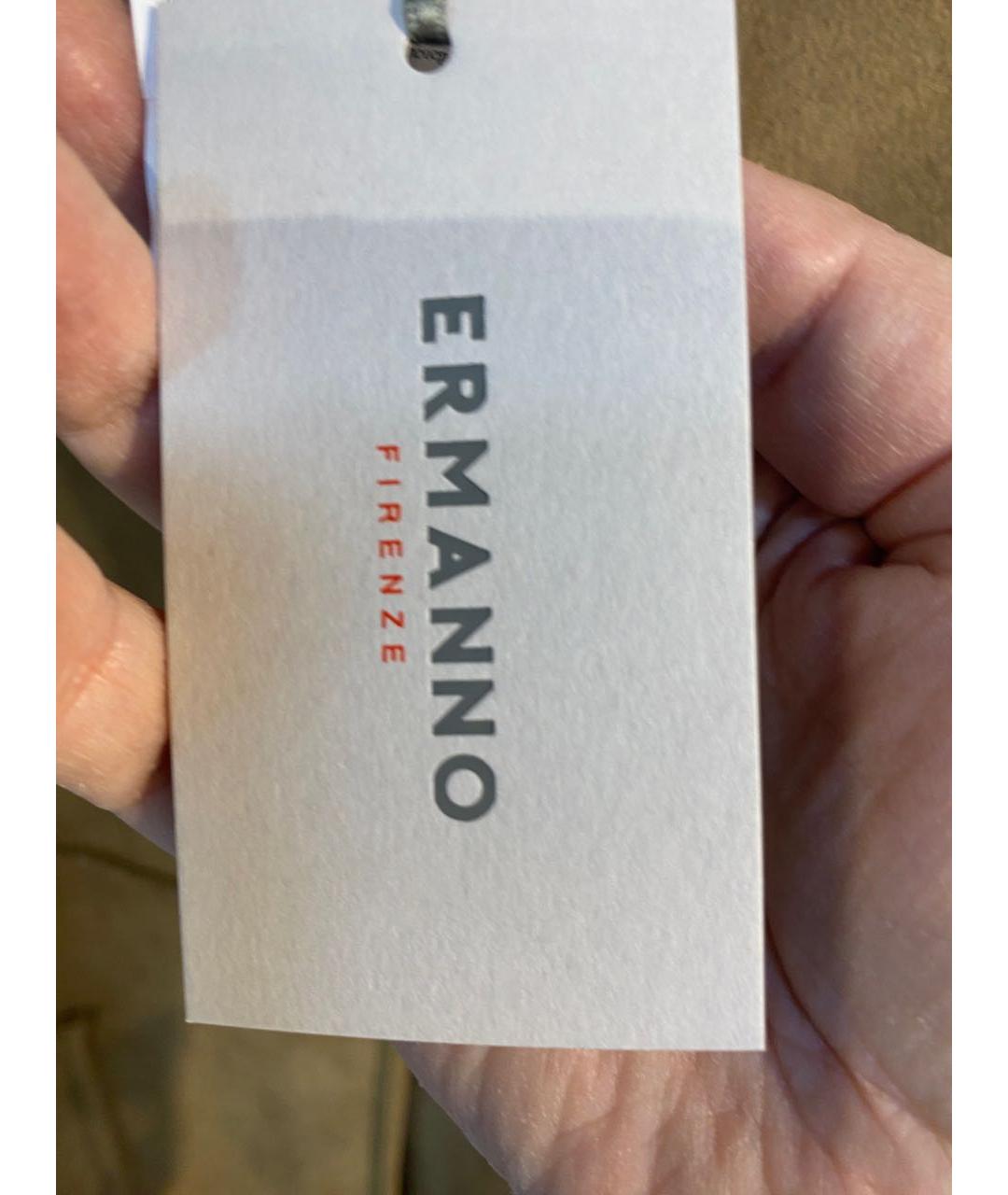 ERMANNO FIRENZE Золотая полиэстеровая дубленка, фото 3