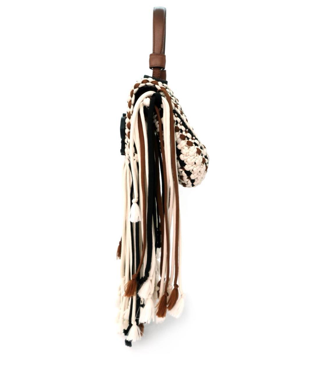 EMILIO PUCCI Коричневая тканевая сумка с короткими ручками, фото 4