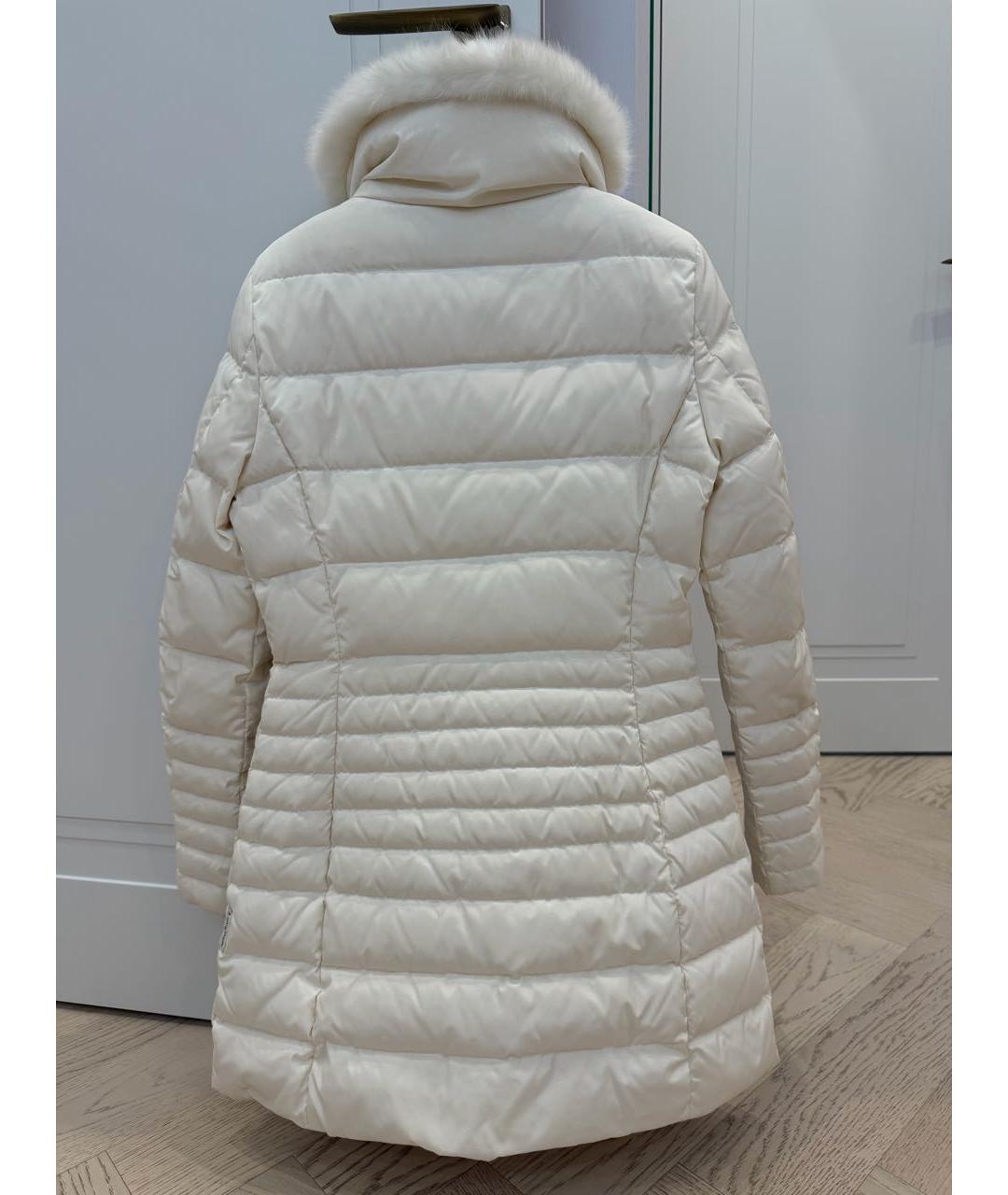 ARMANI JEANS Белый полиэстеровый пуховик, фото 2