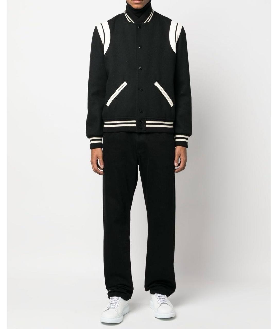 SAINT LAURENT Черная шерстяная куртка, фото 5