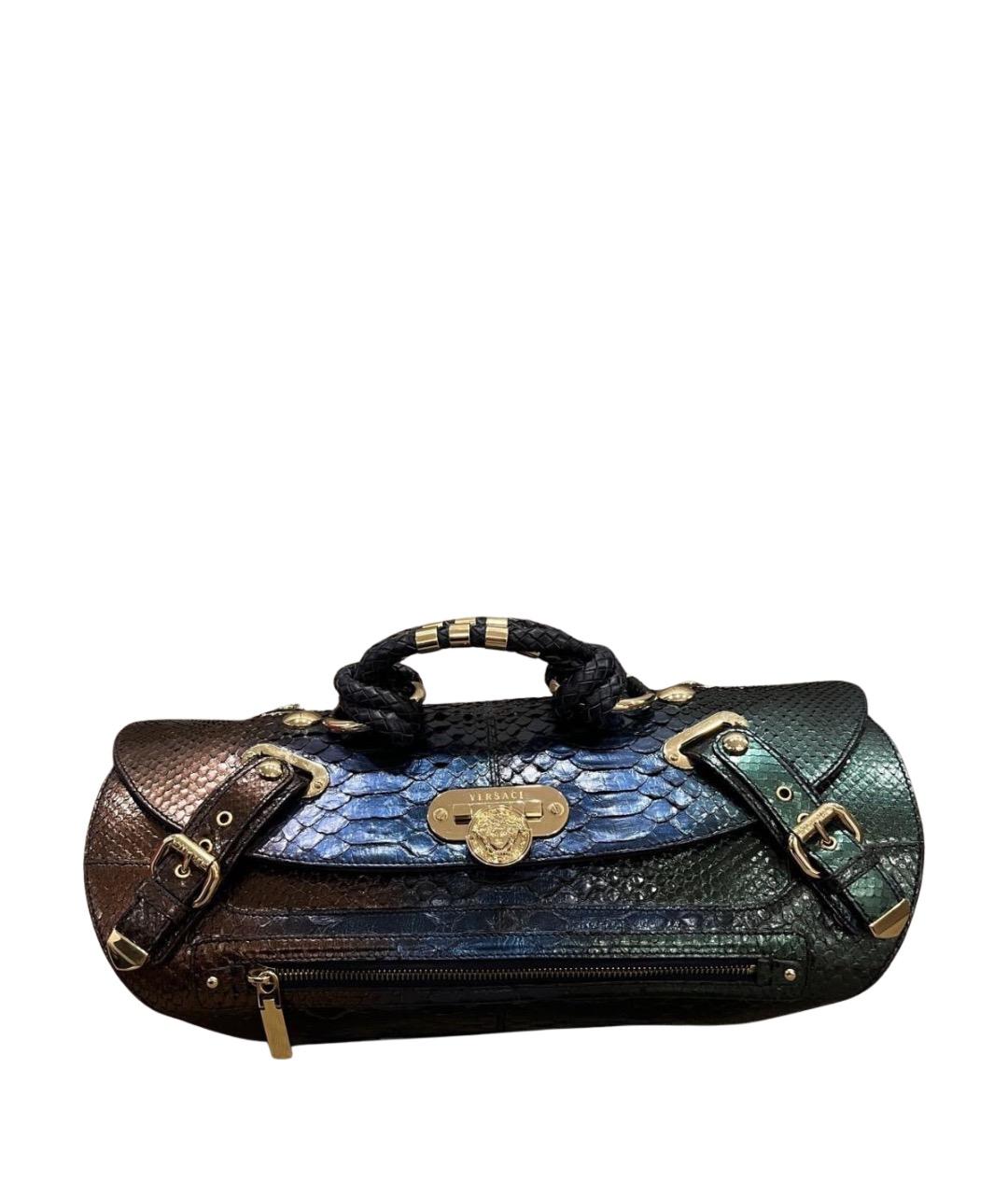 VERSACE Мульти сумка с короткими ручками из экзотической кожи, фото 1