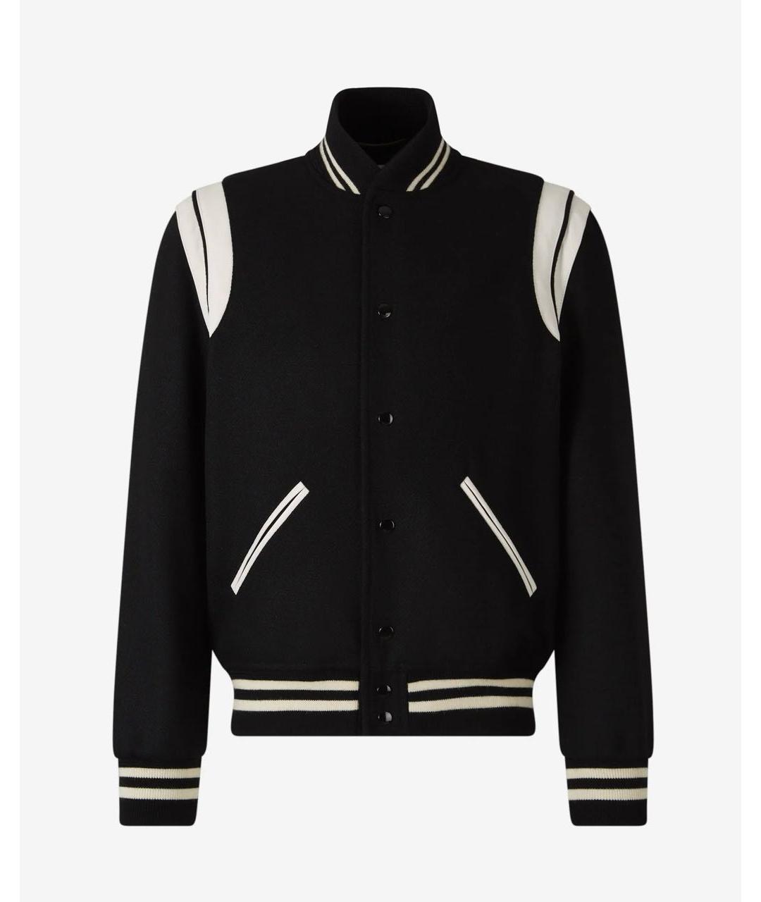 SAINT LAURENT Черная шерстяная куртка, фото 4