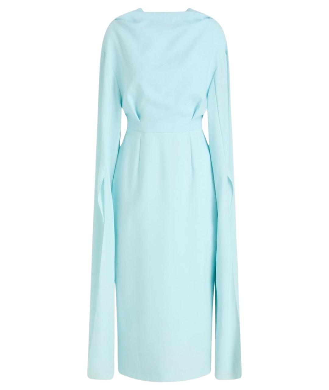 ROKSANDA Голубое ацетатное коктейльное платье, фото 1