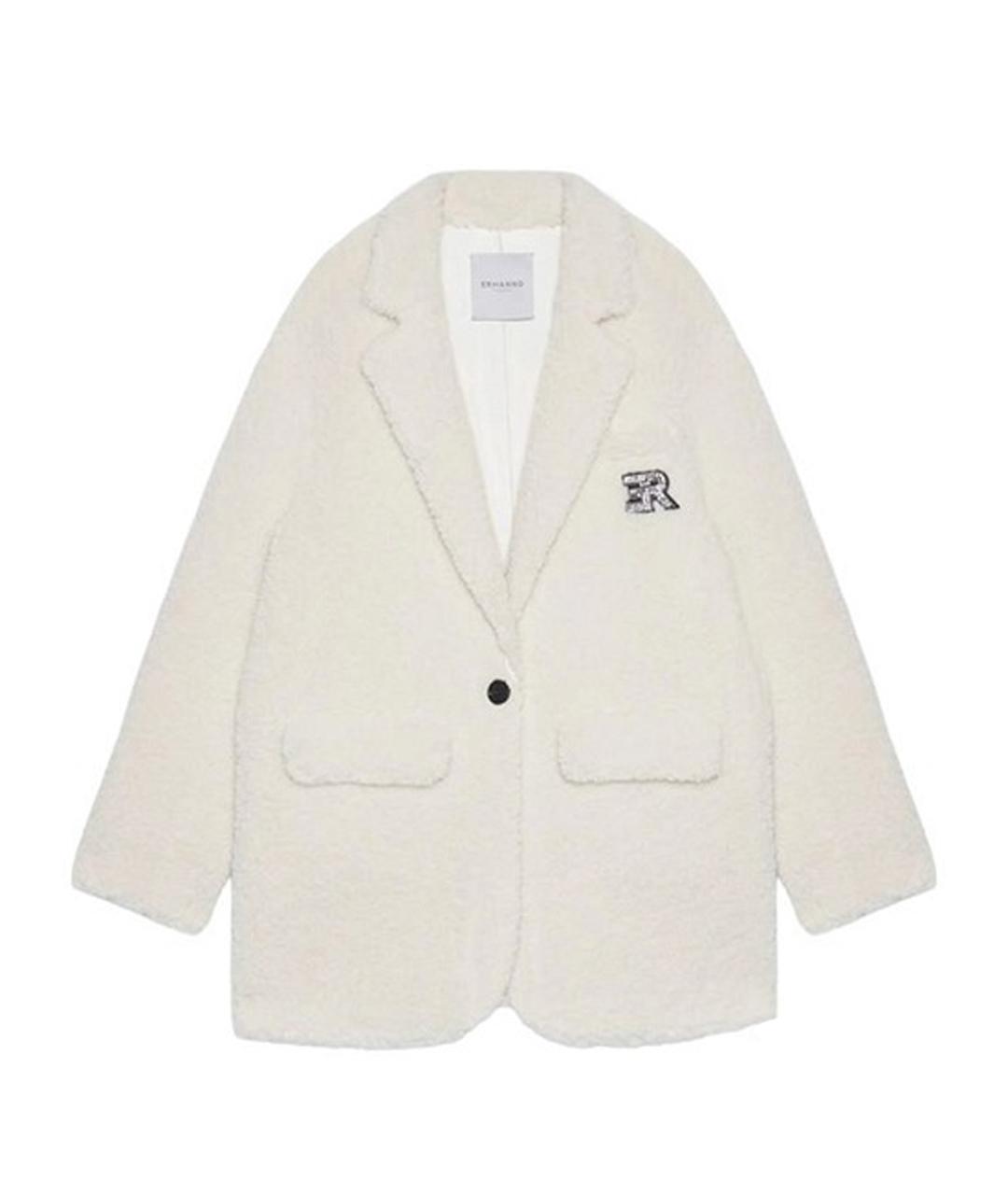 ERMANNO FIRENZE Белое полиэстеровое пальто, фото 1