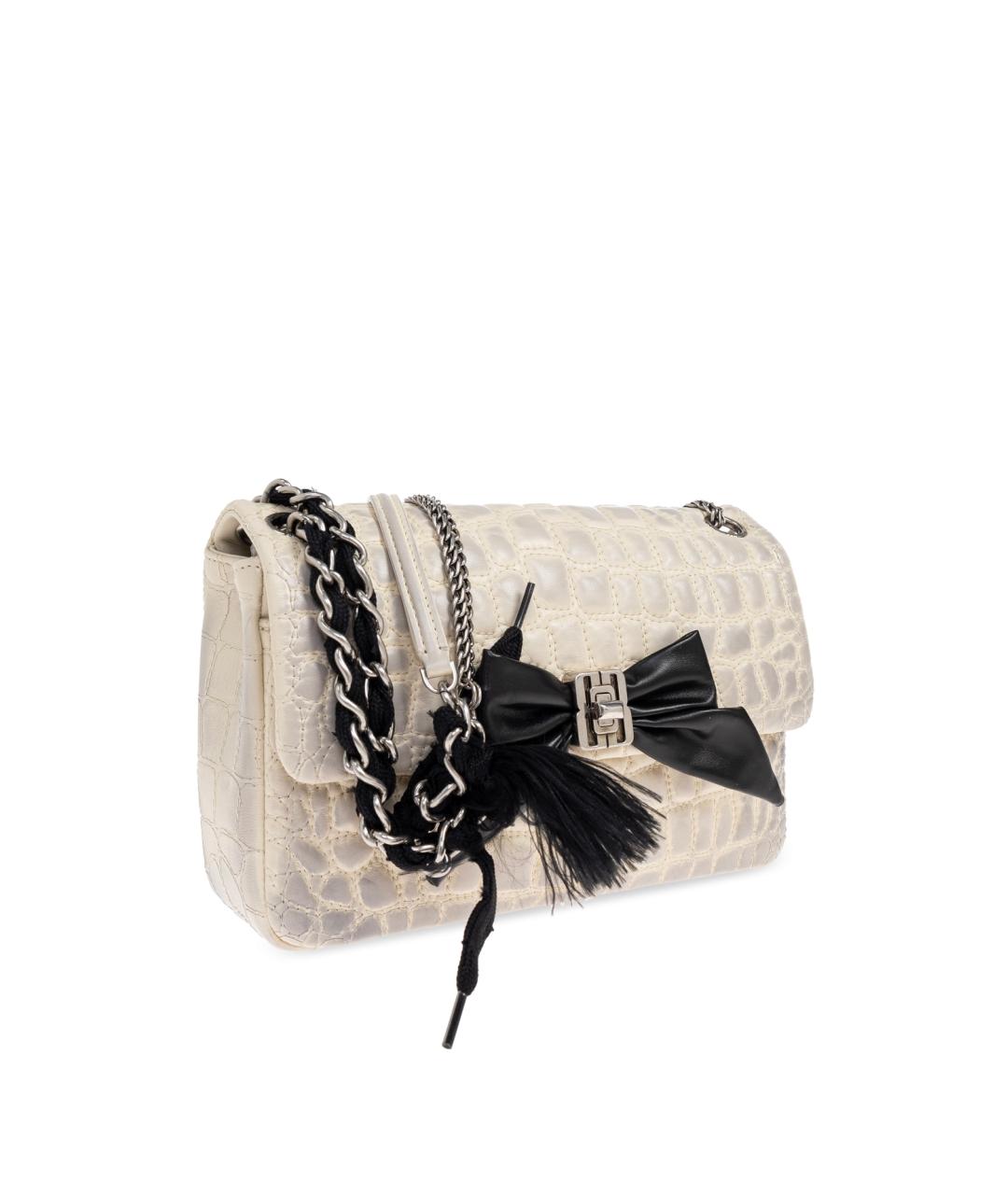 BALENCIAGA Бежевая кожаная сумка через плечо, фото 3