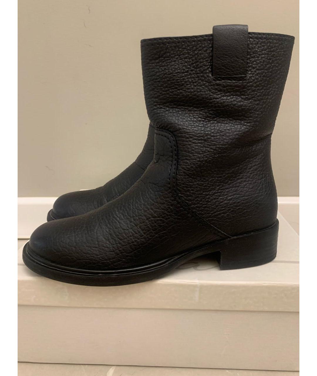 MIU MIU Черные кожаные полусапоги, фото 8