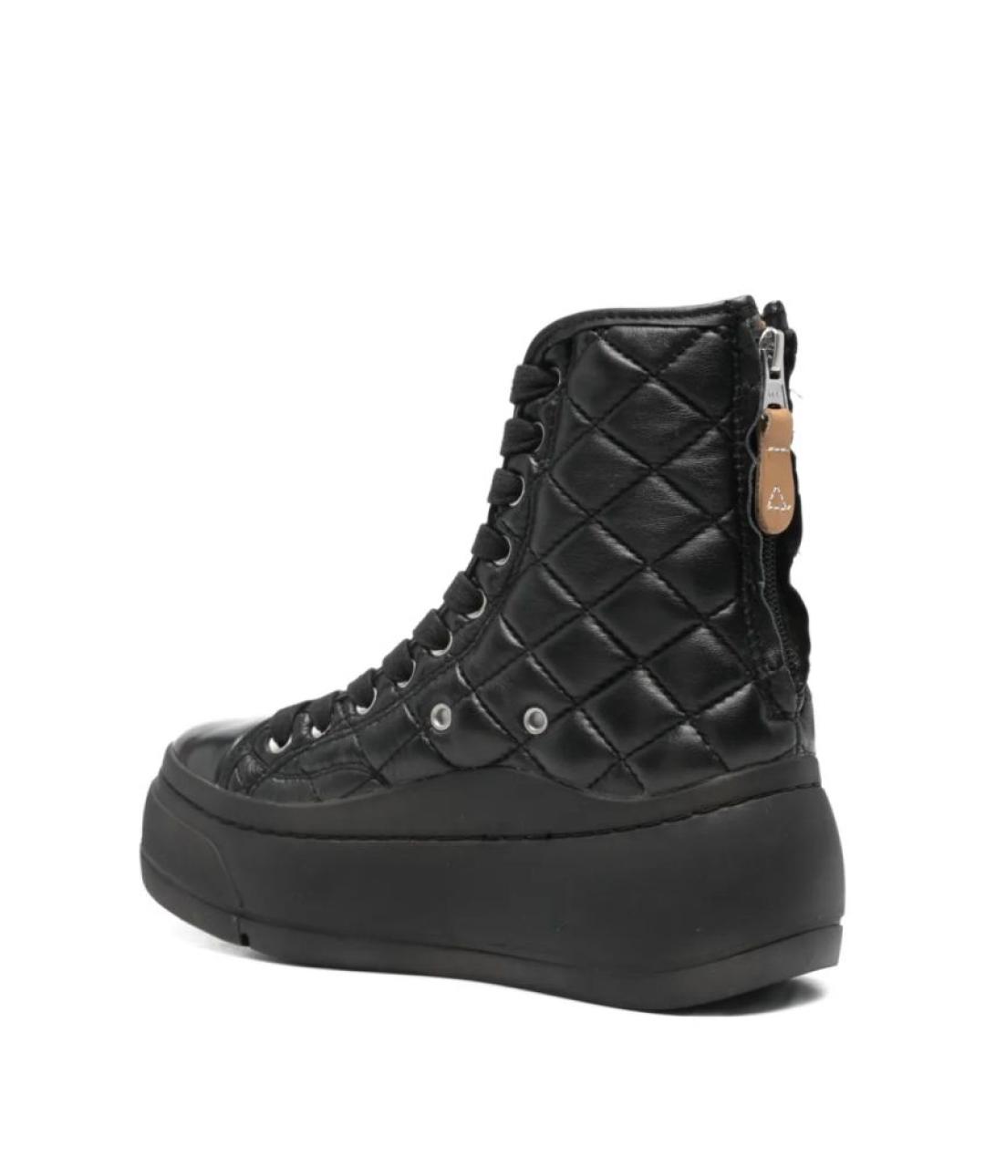 R13 Черные кожаные кеды, фото 3