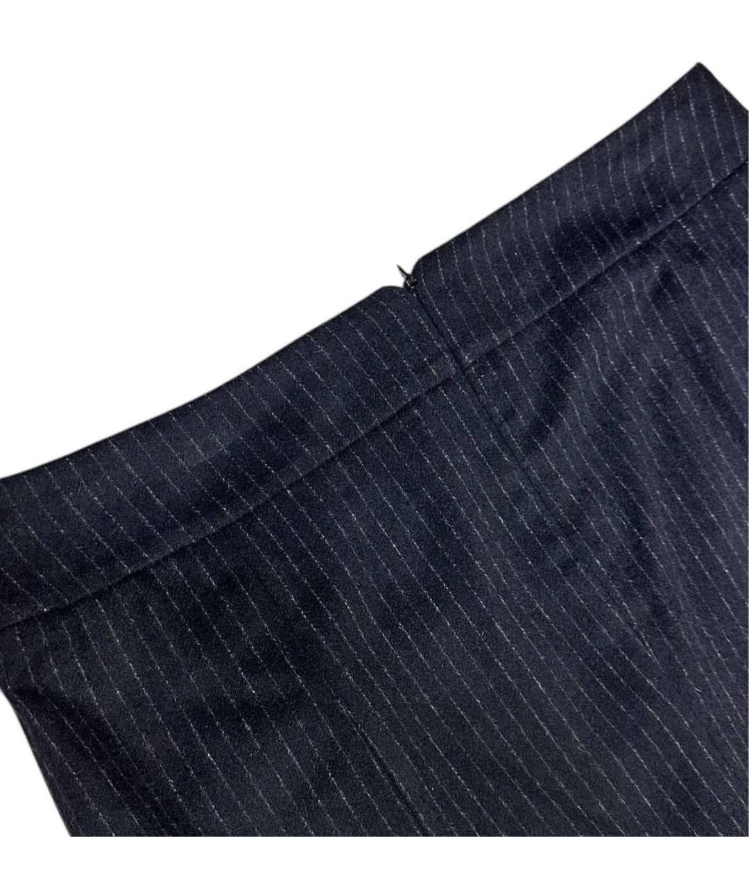 MAX&CO Антрацитовая шерстяная юбка миди, фото 4