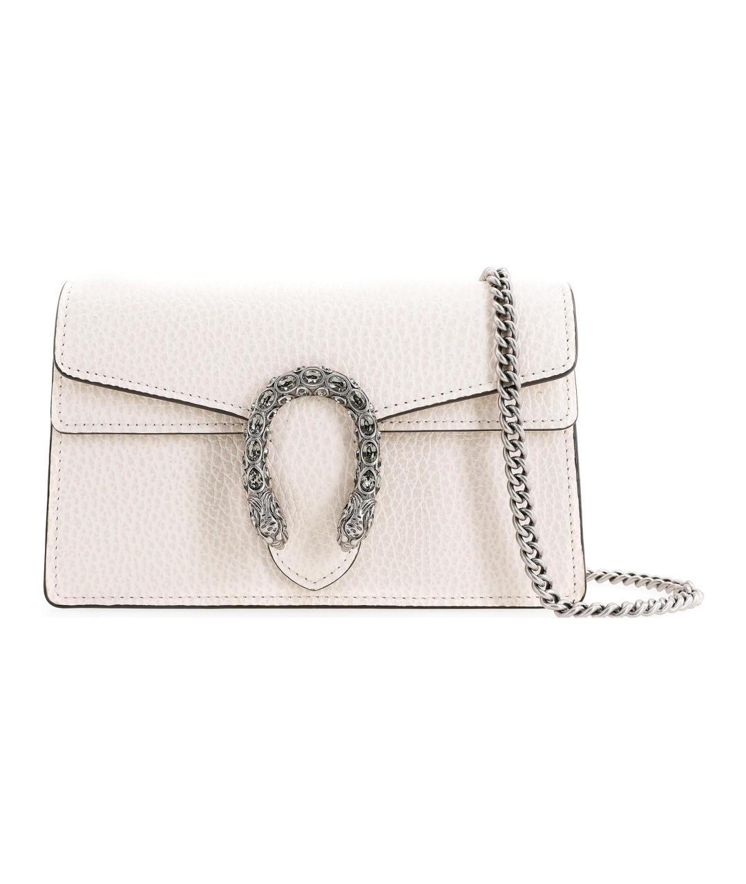 GUCCI Белая кожаная сумка через плечо, фото 1