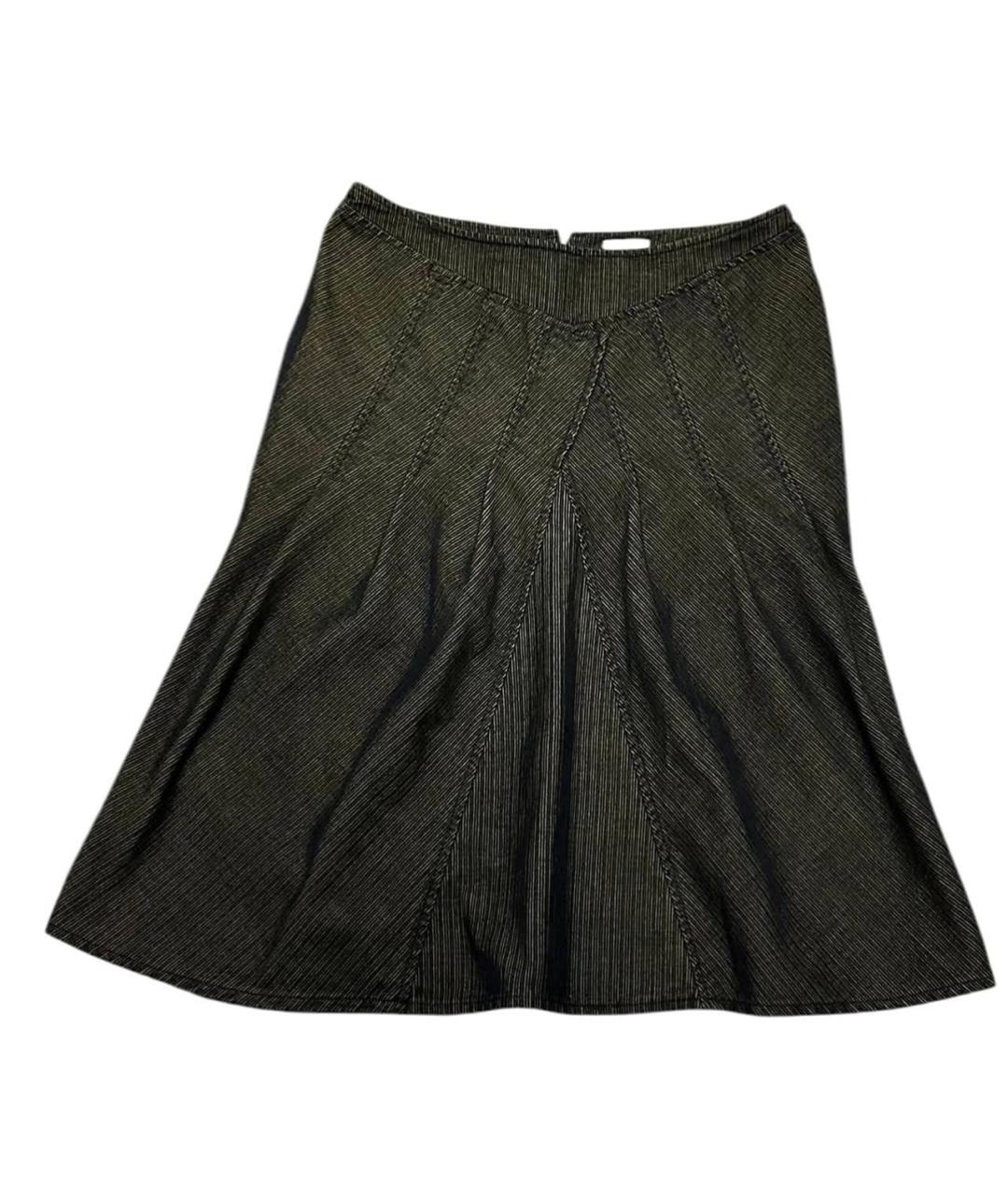 MAX&CO Хаки хлопковая юбка миди, фото 1