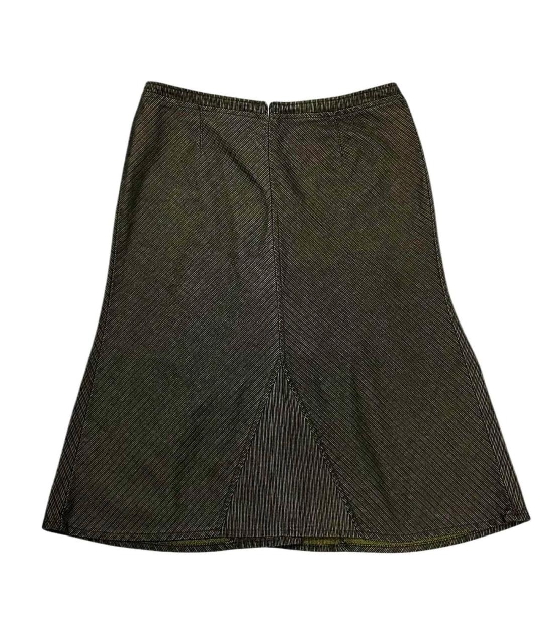 MAX&CO Хаки хлопковая юбка миди, фото 2