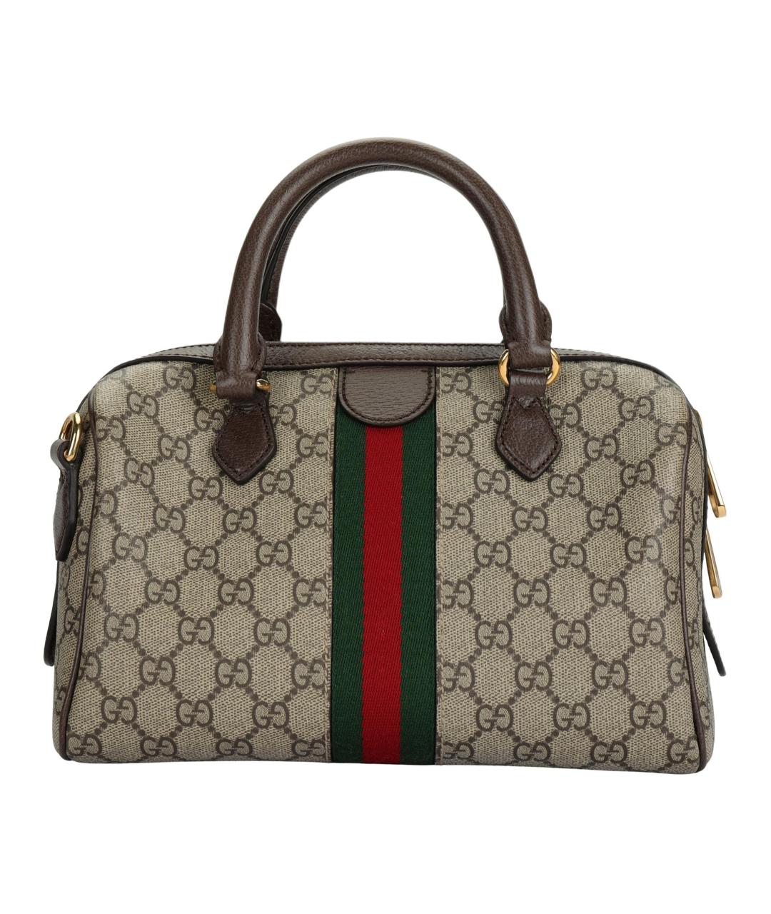 GUCCI Коричневая сумка с короткими ручками, фото 3