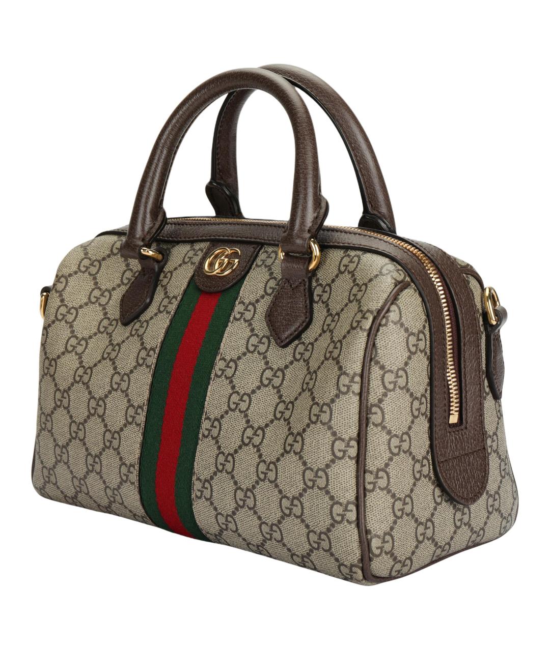 GUCCI Коричневая сумка с короткими ручками, фото 2