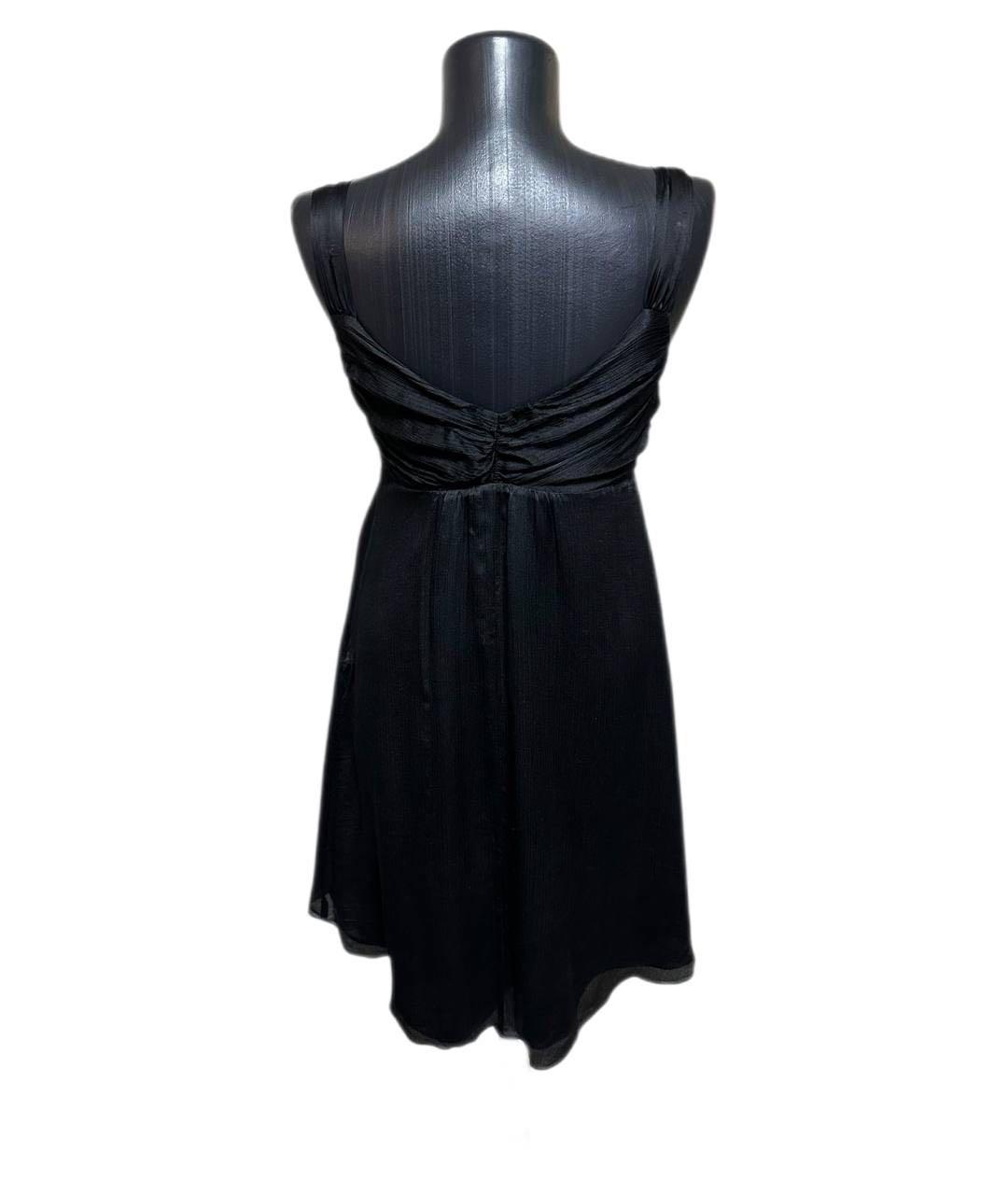 MAX&CO Черное шелковое коктейльное платье, фото 2